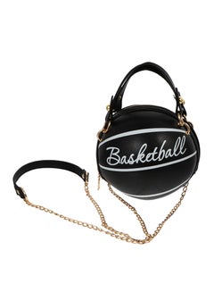 اشتري Shoulder Bag Basketball Football Shaped Fashion Portable Handbag Novelty Purse Circle Shoulder Bag for Girls and Women في السعودية