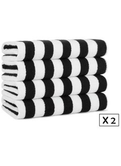 Buy Signoola 2 Kids Beach towels 50 x 100 cm Black Stripes, 100% cotton. in Egypt