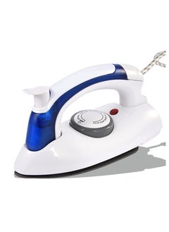 Buy Travel Iron Portable Steam Garment Steamer Mini Handheld Iron for Clothes Non Stick Adjustable Temperature Control Small Compact Travel Steamer (White) in UAE