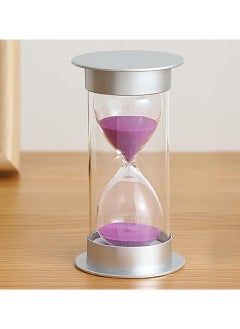 Buy Sand Timers 30 Minutes Hourglass Creative Vintage Gift for Home Office Kitchen Decoration (Silver/Purple, 30 min) in UAE