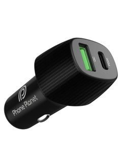 Buy USB C Car Charger, Phone Planet 38W Fast USB Car Charger Plug with PD&QC 3.0 Dual Port Compatible with iPhone in Saudi Arabia