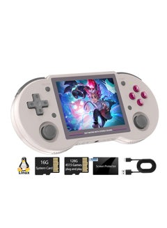 Buy RG353PS Retro Handheld Gaming Console, Single Linux Platform RK3566 Processor 3.5 Inch IPS Display, Includes 128GB TF Card with 4519 Preloaded Games, 5G WiFi & Bluetooth 4.2 Supported (Grey) in Saudi Arabia