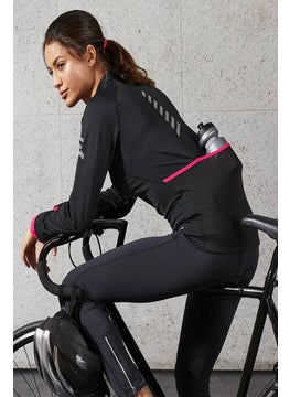 Buy Women Sportswear Fit Cycling Tricot Sweatshirt, Pink/Black in UAE