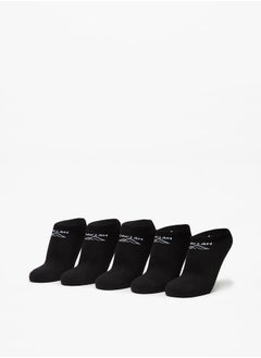 اشتري Men's Logo Print Ankle Length Sports Socks - Set of 5 في السعودية