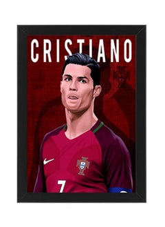 اشتري Cristiano Ronaldo Wall Art Poster Frame في مصر