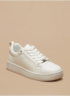 اشتري Women'S Solid Low Ankle Casual Sneakers With Lace-Up Closure في السعودية