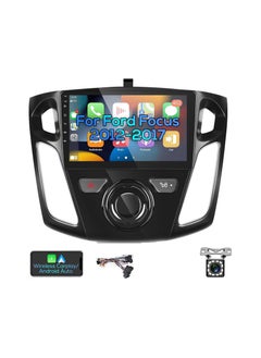 اشتري Android Car Stereo for Ford Focus 2012 To 2018 6GB RAM 128GB ROM Support SIM Card, Apple Carplay, Mirror-Link Wi-Fi BT, Radio GPS Navigation, 9 Inch IPS Touch Screen with Backup Camera Included في الامارات