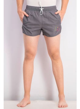 Buy Men Multicolor Face Board Short, Grey in Saudi Arabia