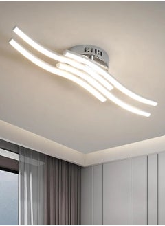 Buy Ceiling Light Led Modern Design Wave Shape Ceiling Lamp Warm White for Living Room in UAE