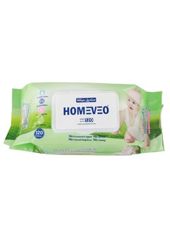 Buy Home View Baby Wipes with Soft Surface for Gentle Cleaning - 120 Wipes in Saudi Arabia