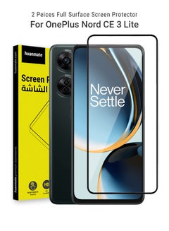 Buy Edge to Edge Full Surface Screen Protector For OnePlus Nord CE 3 Lite Black/Clear in Saudi Arabia