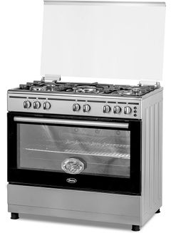 Buy Terim TERFL71200S 90 cm Gas Cooking Range 5 Gas Burners With Cast Iron Pan Support Stainless Steel Made In Turkey in UAE
