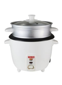 Buy Electric Rice Cooker With Cool Touch Handles 0.6 L 300 W17-1060 White in Saudi Arabia
