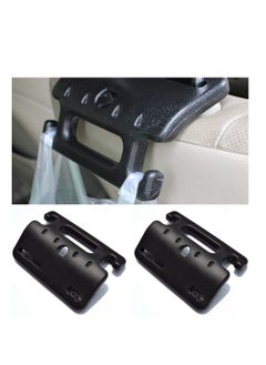 اشتري Car Seat Headrest Hook Multifunctional Back Seat Headrest Grab Handle Hanger Storage Organizers for Purse Coat Grocery Handbag Interior Accessories Universal for Car Truck SUV (2 Pack) في السعودية