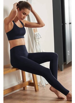 Buy Women Sportswear Fit Training Tights, Navy in UAE