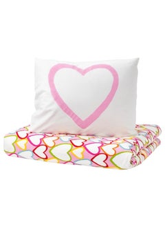 اشتري Duvet cover and pillowcase, multicolour, 150x200/50x80 cm في السعودية