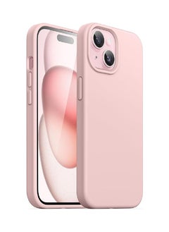 Buy iPhone 15 Case Silicone Phone Case Shockproof Protective Case Cover Anti-Scratch Microfiber Lining 4 Layers Ultra Slim iPhone Case 6.1 Inch iPhone 15 Silicone Case Pink in UAE