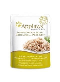 Buy Applaws chicken tenders with lamb in jelly 70g in Saudi Arabia