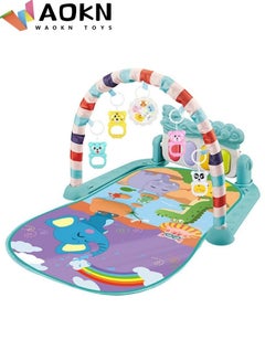 Buy Baby Pedal Piano Toy Infant Music Fitness Rack Children's Playmats Toys For Boys and Girls Animal Pattern in Saudi Arabia