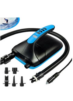 اشتري Air Pump, Electric Digital Air Pump 12V Car Connector Air Inflator, Intelligent Dual Stage and Auto-Off Function, for Paddle Boards, Inflatable Boats Kayaks في الامارات