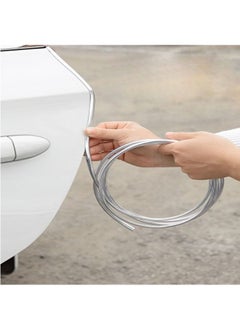 Buy Car Door Anti-Scratch Edge Guards, Universal U Shape Custom Chrome Plated DIY Moulding Trim Strip Line for Sedan Car Pickup Air Vent Door Edge Decoration Silver in Saudi Arabia