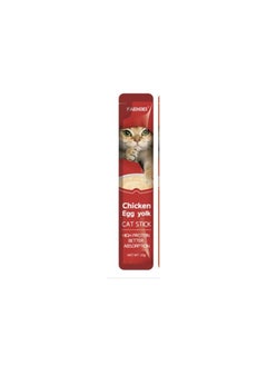 Buy FAENBEI Delicious Chicken and Egg Yolk Flavored Cat Snack Bars - 15g (Pack of 6) in UAE