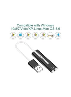 اشتري ماجيك فويس 2 في 1 USB بطاقة صوت خارجية 7.1 قناة مع محول سماعة رأس ميكروفون للكمبيوتر واللاب توب - متعددة الالوان في مصر