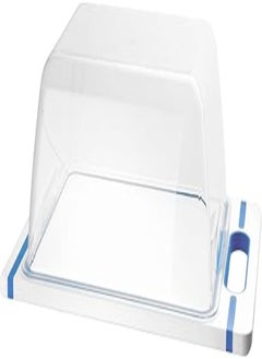 Buy Stefanplast Italian Chef Top Line Plastic Cutting Board with Lid, 34 x 22 cm Size, White/Blue in Egypt