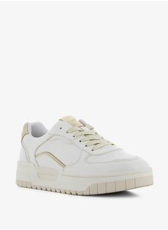 اشتري Women's Solid Sneakers with Lace-Up Closure في الامارات