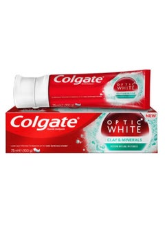 Buy Optic White Clay And Mineral Restore Natural Whiteness Toothpaste Multicolour 75ml in Saudi Arabia