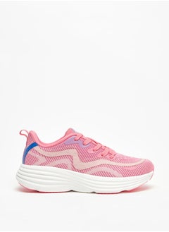 Buy Women's Textured Lace-Up Sports Shoes in UAE