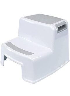 Buy Dual Height Step Stool for Kids Toddler's Potty Training and Use in the Bathroom or Kitchen Versatile Two Design Growing Children Soft Grip Steps Provide in UAE