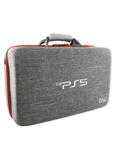 Buy Storage Bag For PS5-Shockproof Hard Shell Bag- Luxury Waterproof Shoulder Bag For Playstation 5,Console & Accessories Storage Organizer (gray) in UAE