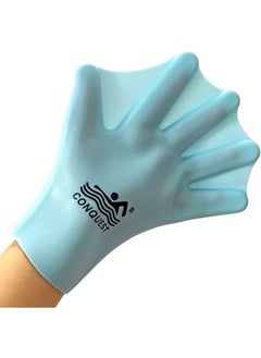 اشتري 1 Pair Swimming Wearing Gloves Aquatic Swim Outfit Gloves Water Training Hand Webbed Hands Flippers Swim Gear Gloves Fit Aquatic Training Swim Costume Dive Hand Equipment في السعودية