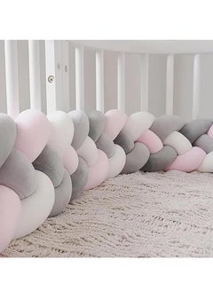 Buy Shares Braided Cot Bumper Cushion Soft Knot Pillow Cot, Braided Pillows Knotted Cot Bumper 2m in UAE