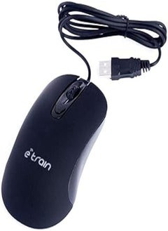 اشتري E-train (MO662) Wired Mouse 1000-1600 DPI with Switchable Button - Black في مصر