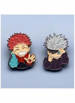 Buy Jujutsu Kaisen Fushiguro Megumi Itadori Yuji Badges Brooches Pins Anime Cartoon Figure Enamel Pin in Saudi Arabia