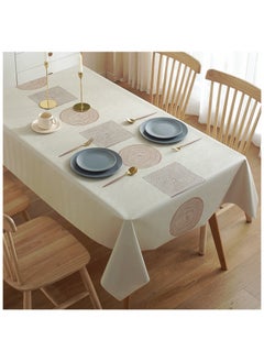 Buy Oilproof Tablecloth Nordic Plaid Pvc Tablecloth Household  Waterproof Ins Rectangular Print Minimalist 55*70Inch Tablecloth in UAE