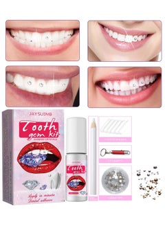 اشتري Teeth Gem Kit with Cotton Rolls UV Light Gem Suit Gems Picker and UV Bonding Resin Easy to Use and Remove Safe Great Fashionable Teeth Jewelry Starter Kit Tooth Gem Kit for Professional DIY في السعودية