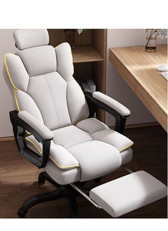 Buy Gaming Chair 130° Recliner System,PU Leather 100Kg Weight Capacity,Retractable Footrest Adjustable Arm-Rest Office Chair Computer Chair PC Office in Saudi Arabia