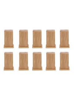 اشتري 10pcs Bamboo Wood Home Kitchen Tools Toothpick Holder With Lid في الامارات