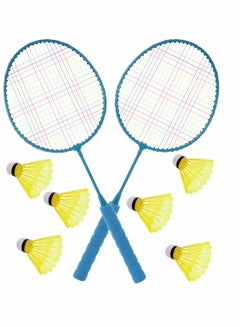 اشتري Badminton Racket Toys, Badminton Racquet Set Children Outdoor Sport Game with Balls and Carrying Bag for Beginner Players Indoor Outdoor 1 Set في الامارات