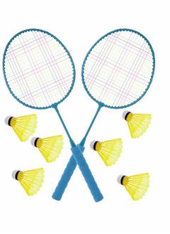 اشتري Badminton Racket Toys, Badminton Racquet Set Children Outdoor Sport Game with Balls and Carrying Bag for Beginner Players Indoor Outdoor 1 Set في الامارات