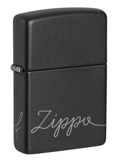 Buy Zippo 48979 218 Zippo Design Black Matte Windproof Lighter in UAE