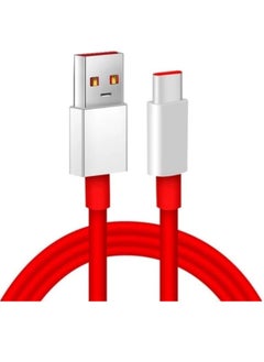 Buy "Ultra-Fast USB Type-C Charging Cable – Compatible with OnePlus 11, 10T, 9RT, 8T, and More (Bold Red)" in UAE