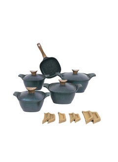 Buy New Klein granite square set of 9 s with an ocean frying pan in Egypt