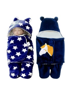 Buy Baby Blankets New Born Wearable Super Soft Baby Wrapper Baby Sleeping Bag For Baby Boys Girls 76X70cm 1-6 Months Pack Of 2 in UAE