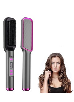 Buy Hair Straightener Brush,30-Speed Negative Ion Hair Straightener Styling Comb, Hot Comb Electric, 5 Temp Settings Hair Styling Tools Fast Heated Hair Brush Suitable for Home and Salon in UAE