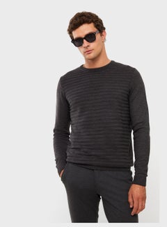 اشتري Essential Slim Fit Knitted Sweater في السعودية