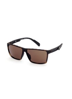 اشتري Men's UV Protection Rectangular Shape Plastic Sunglasses SP003452E60 - Lens Size: 60 Mm - Dark Havana في السعودية